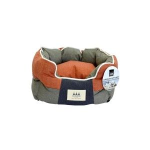 Pat caini si pisici, Aria Marchese Gondola Oranj/ Gri, S 50x40x25 cm (Perne, paturi, culcusuri, saltele)