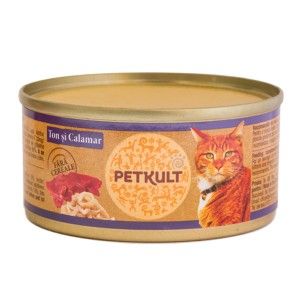 Petkult Cat Ton cu Calamar, 80 g