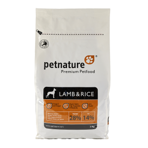 Petnature Lamb & Rice, hrana uscata premium, 3 kg (Hrana Uscata - Caini)