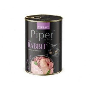 Piper Cat Sterilised, Iepure, 400 g (Hrana Umeda - Pisici)