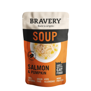 BRAVERY SOUPS CAT SALMON &  PUMPKIN 40 G