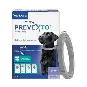 PreveXto Zgarda Antiparazitara Caini, peste 8 kg (Farmacie - Antiparazitare)