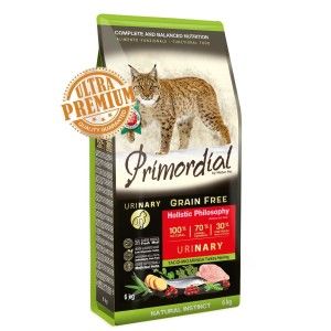 Primordial Grain-Free Holistic Cat Adult Urinary, Curcan & Hering, 400 g (Hrana Uscata - Pisici)