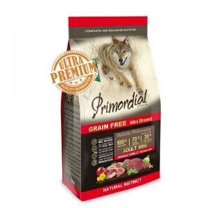 Primordial Grain-Free Holistic Dog Adult Mini, Mistret & Miel, 2 kg (Hrana Uscata - Caini)