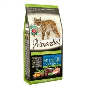 Primordial Grain-Free Holistic Cat Adult, Somon & Ton, 400 g (Hrana Uscata - Pisici)