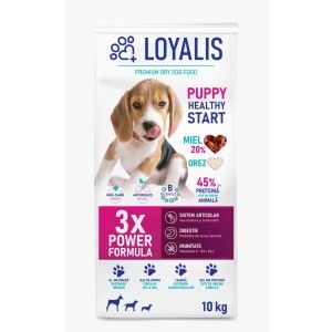 Hrana uscata premium, Loyalis, Puppy, Healthy Start, Miel, 10 kg (Hrana Uscata - Caini)