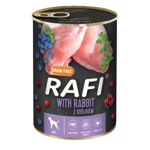 Hrana Umeda Caini, Rafi Dog, Iepure si Afine, 400 g (Hrana Umeda - Caini)