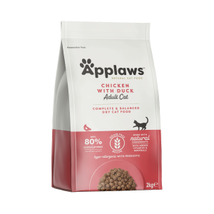 Hrana uscata pisici, Applaws Cat Adult Cu Rata si Pui, 2 kg (Hrana Uscata - Pisici)