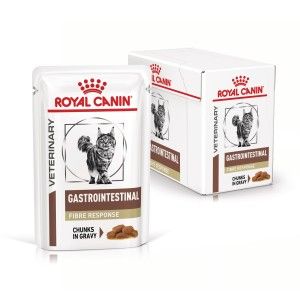 ROYAL CANIN Gastrointestinal Fibre Response, dieta veterinara, plic hrana umeda pisici, sistem digestiv, (in sos), 12x85 g (Diete Veterinare - Pisici)