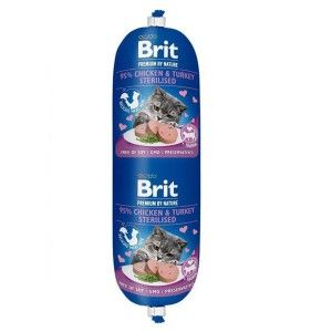 Salam Brit Cat Pui si Curcan Sterilised, 180 g (Hrana Umeda - Pisici)