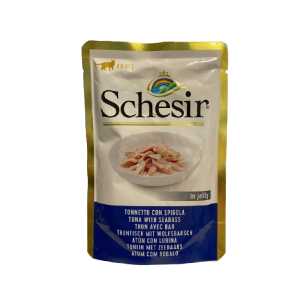 Schesir Cat Tuna with Seabass in Jelly, plic, 85 g