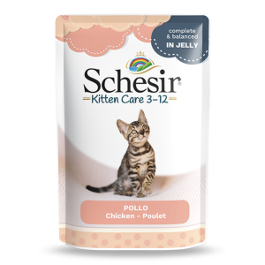 Schesir Kitten Chicken Fillets in Jelly, plic, 85 g