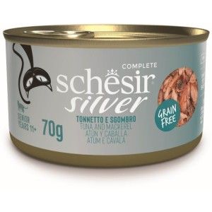 Schesir Silver Cat Ton si Macrou, 70 g