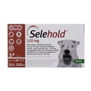 Selehold Dog 120 mg  ml (10.1 - 20 kg), 3 x 1 ml