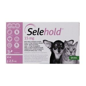 Selehold Spot On Puppy&Kitten 15 mg  ml ( 2.5 kg), 3 x 0.25 ml