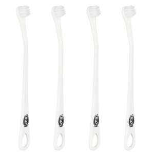 Set Periuta De Dinti Trixie pentru Caini / Pisici Mici, 15 cm, 4 buc Alb 25621