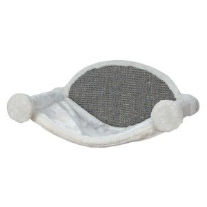 Sezlong de Perete 54x28x33 cm Alb cu Gri 49920