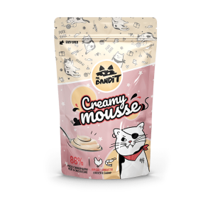 Recompense pentru pisici Mr. Bandit CAT Creamy Mousse, piept de pui si creveti, 60 g