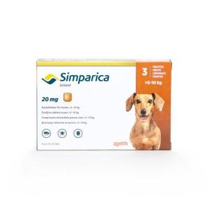 Simparica Caini 20 mg (5 - 10 kg), 3 tablete