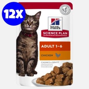 Hill's SP Adult hrana pentru pisici cu pui 85 g (plic)