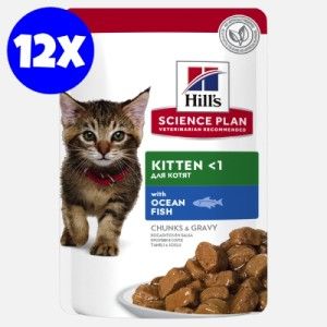 Hill's SP Kitten hrana pentru pisici cu peste oceanic 85 g (plic)