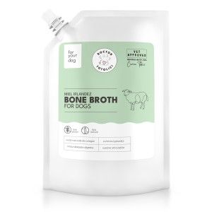 Supa de oase de miel irlandez pentru caini Doctor Totolici, cu dop resigilabil, 350 ml (Delicii - Caini)