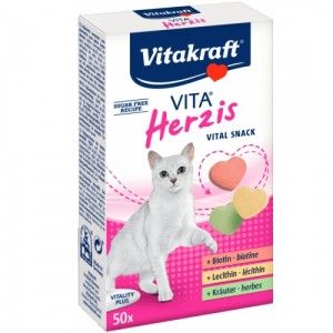 Supliment pentru pisici, Vitakraft Vita Herzis, 50 tbl, 30 g