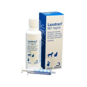 TRATAMENTUL CONSTIPATIEI LA CAINI SI PISICI SOLUTIE ORALA LAXATRACT (LACTULOZA) 667MG/ML 125 ML