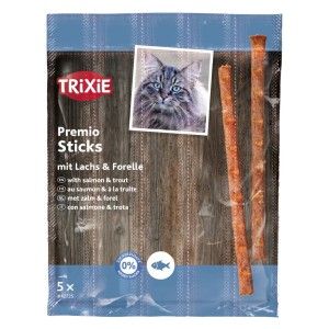 Trixie Recompense Pentru Pisici, Premio Stick Quintett, Somon Si Pastrav, 5x5 g (Delicii - Caini)