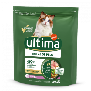 Hrana uscata pisici, Ultima Cat, Adult Hairball Curcan, 750 g (Hrana Uscata - Pisici)