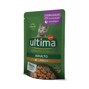 Hrana umeda pisici, Ultima Cat, Adult Sterilizat Fit & Delicious Pui, 85 g (Hrana Umeda - Pisici)