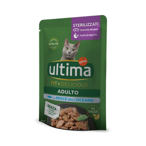 Hrana umeda pisici, Ultima Cat, Adult Sterilizat Fit & Delicious Peste Oceanic, 85 g (Hrana Umeda - Pisici)