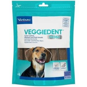 Veggiedent Fr3sh Medium Dog (10 - 30 kg), 15 bucati (Farmacie)