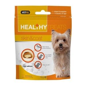 Recompense caini, Vetiq Snack Skin & Coat, 70 g (Delicii - Caini)