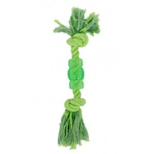 Jucarie din sfoara si cauciuc termoplastic, Mon Petit Ami, 30 cm, aroma de menta