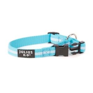 Zgarda IDC reglabila, aquamarin, 19 mm x 27-42 cm