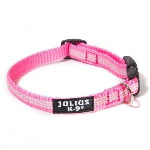 Zgarda IDC reglabila, roz, 14 mm x 24-36 cm