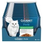 GOURMET PERLE Multipack, Vitel, Iepure, Miel, Pui Provencale, 4x85 g (Hrana Umeda - Pisici)