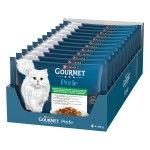 GOURMET PERLE Multipack, Vitel, Iepure, Miel, Pui Provencale, 4x85 g (Hrana Umeda - Pisici)