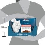 GOURMET PERLE Multipack, Vita, Pui, Iepure & Somon, 4x85 g (Hrana Umeda - Pisici)