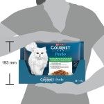 GOURMET PERLE Multipack, Vitel, Iepure, Miel, Pui Provencale, 4x85 g (Hrana Umeda - Pisici)