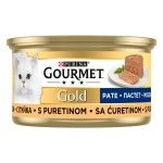 Gourmet Gold Mousse cu Curcan, 85 g (Hrana Umeda - Pisici)