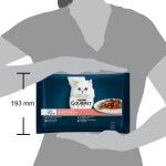 Gourmet Perle Multipack, Vita, Pui, Iepure & Somon, 4 x 85 g