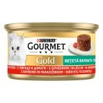 Gourmet Gold Savoury Cake, Vita si Rosii, 85 g (Hrana Umeda - Pisici)