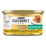 Gourmet Gold Savoury Cake, Pui si Morcovi, 85 g (Hrana Umeda - Pisici)