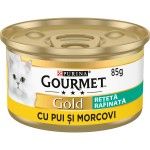 Gourmet Gold Savoury Cake, Pui si Morcovi, 85 g (Hrana Umeda - Pisici)