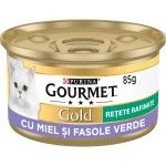Gourmet Gold Savoury Cake, Miel si Fasole Verde, 85 g (Hrana Umeda - Pisici)