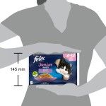 Felix Fantastic Junior Multipack, Pui in Aspic, 4 x 85 g (Hrana Umeda - Pisici)