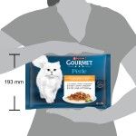 GOURMET PERLE Multipack cu Miel, Rata, Ton, Curcan, 4x85 g (Hrana Umeda - Pisici)