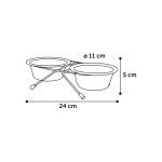 SUPORT+CASTRON INOX DINNER 11CM/1030103/(3/bax)(48/cut) (Castroane)